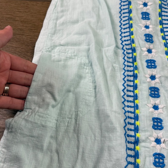 Vineyard Vines Girls Embroidered Cotton Dress Cap Sleeve Lined Back to School - Picture 3 of 11